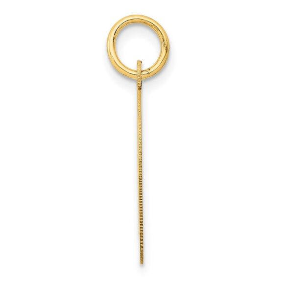 Kazi Luxury 14k Yellow Gold Large Script Letter D Initial Charm - Picture 2 of 4